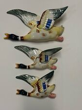 Vintage 3 Flying Duck Wall