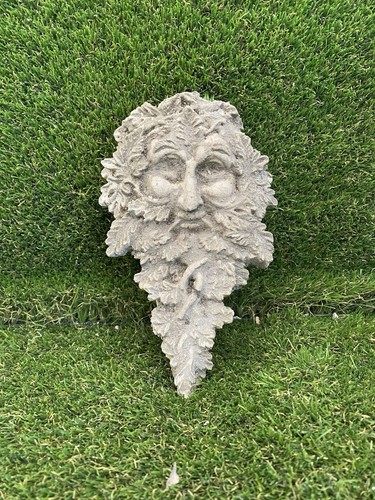 Green man wall plaque - green,