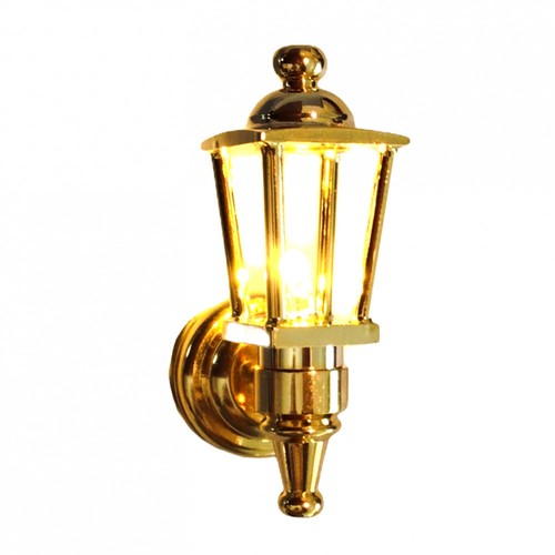 Dolls house brass - brass, battery