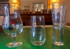 3 x Half pint glasses lot