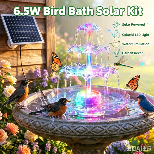 Solar fountain pump 5w - fountain, 6.5w