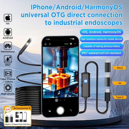 Dual lens snake inspection - lens,