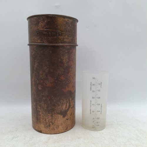 Vintage copper rain gauge - vintage,