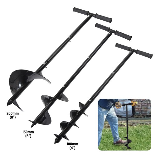 Manual hand earth auger - auger, fence