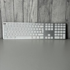 Apple A1243 Wired Aluminium USB Keyboard - White - Working 1 Key Missing