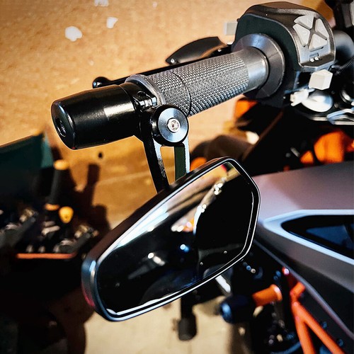 Motorcycle handle bar - motorcycle, end