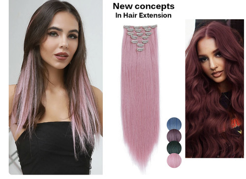 Full head clip straight - clip, in