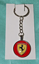 Ferrari keyring silver plated holder and glass cabochon. 02