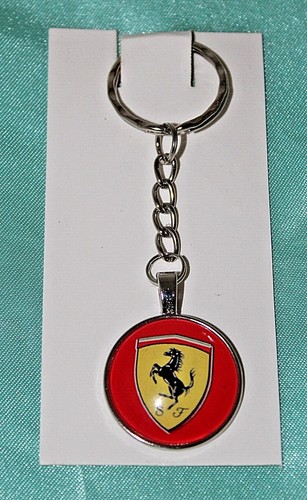 Ferrari keyring silver - , plated