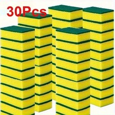 30 Pack Kitchen Cleaning Sponges Scourers Washing Up Non-Scratch for Dish Pad