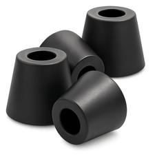 Monacor Black Rubber Feet with
