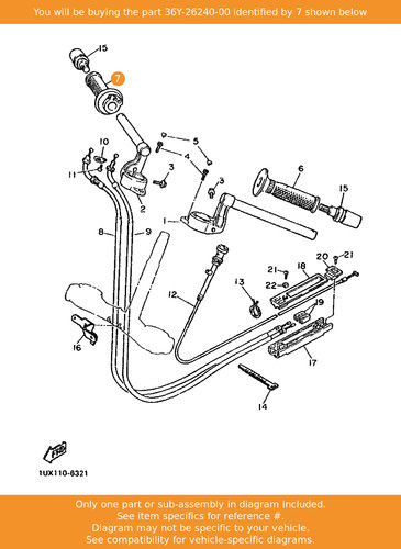 Yamaha grip assy 36y - yamaha, 36y-26240-00