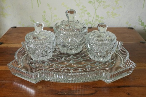 Vintage four piece crystal - vintage,
