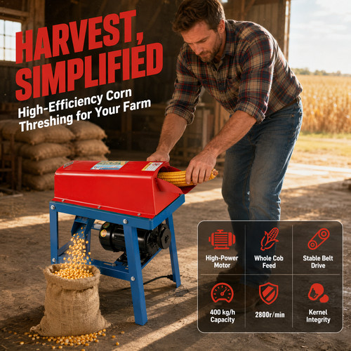 Electric corn threshing - corn,