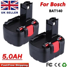 2PCS For Bosch 14.4V Battery 5.0AH BAT140 BAT038 BAT040 2607335533 PSR1440 Ni-MH