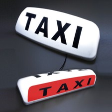 19" LED MAGNETIC TAXI ROOF SIGN LIGHT WHITE  TAXI METER TOP SIGN CAB LIGHT