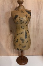 Paper Mache Small Mannequin, Jewelry Stand Butterfly Female Form Bust