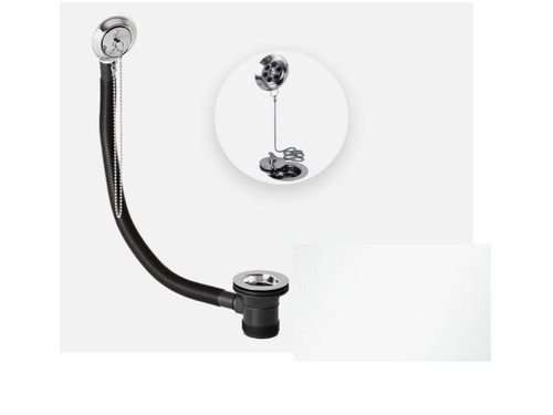 Chrome bath waste overflow - chrome,