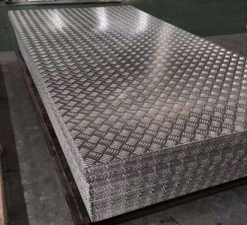 Aluminium bar chequer tread - 5,