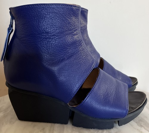 Trippen blue leather platform - trippen,