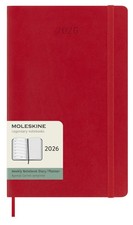 Moleskine 2026 Weekly Diary Planner Size Large Soft Cover Red (13x21 cm)