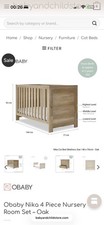 Obaby Nika Cot Bed with