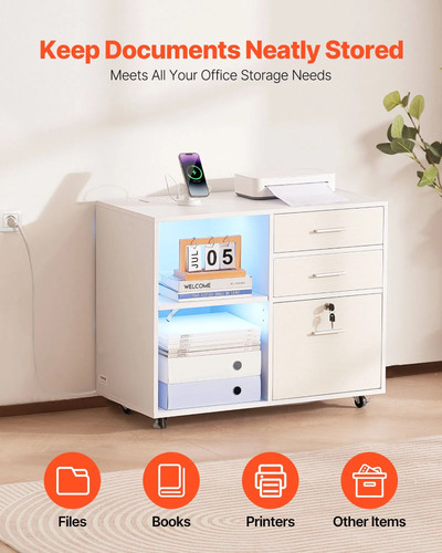 Drawer wooden file cabinet - file,