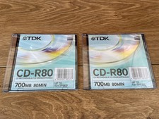 2 x TDK CD-R 80 Data 80MIN /