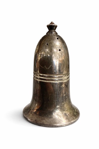 Vintage silver plated salt - plated,