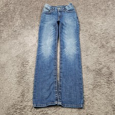 Wrangler Jeans Womens 8 Boot Cut Mid Rise Riding Stretch Denim Willow 25x33