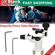 White Dragonfly Rotary Tattoo