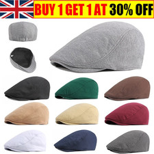 Retro Men Cotton Ivy Flat Cap