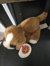 Keel Toys Simply Soft St Bernard Dog Plush Beanie Soft Toy 8''/20cm 