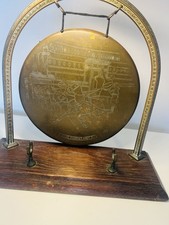 antique brass dinner gong