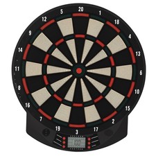 HOMCOM Electronic Dartboard 26 Games,185 Variations with 6 Darts Ready-to-Play
