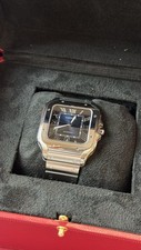 Cartier Santos Blue Dial Large
