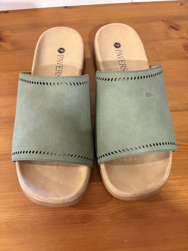 Paver size green suede - paver's, 4