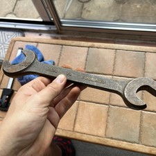 Snail Brand Vintage Double Open End Spanner 1/2W And 28mm Made In England