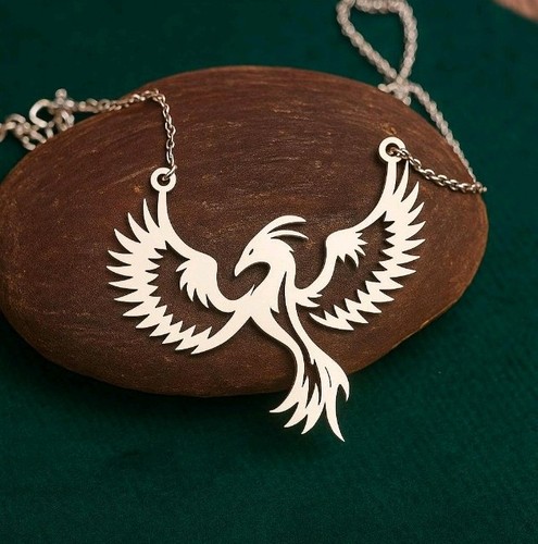 Egyptian phoenix necklace - egyptian,