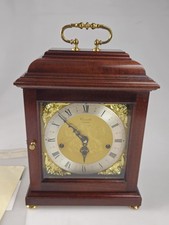 GEORGIAN COMITTI of LONDON  CASED 8 DAY STRIKING MANTEL CLOCK - WORKING