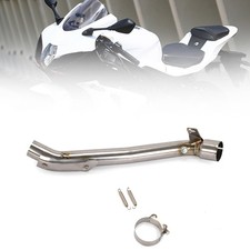 New 1pcs Muffler Exhaust Pipe Steel Middle Slip-On For Suzuki GSXR1000 2011