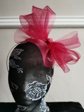 dark red burgundy fascinator millinery burlesque headband wedding hat hair piece