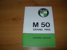 PUCH M50 Grand Prix  Owners Manual Illustrated Original 1975 