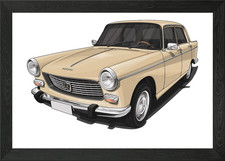 Peugeot 404 Framed Wall Art