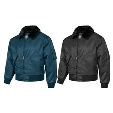 Bomber Jacket MA2 Flight Army Military Security CWU Flying Air Force Fur Collar