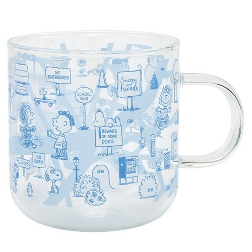 Snoopy heat resistant glass - snoopy,