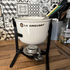 Le Creuset White Fondue Set