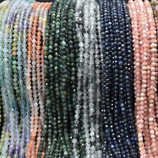 FACETED Round Beads 3mm - 15"