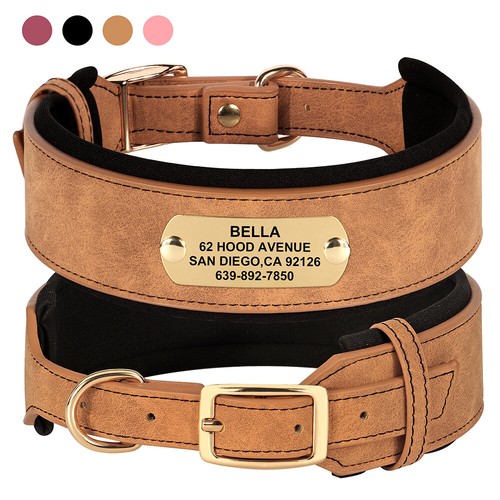 Soft leather personalised dog - personalised,