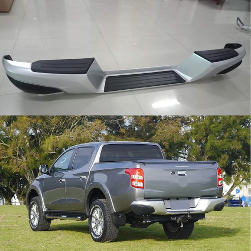 Rear bumper silver black - silver,